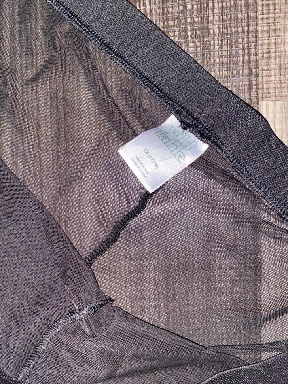wild fable Black Sheer Mesh beach pants - Picture 6 of 7